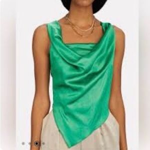 Nanushka Green Draped Top